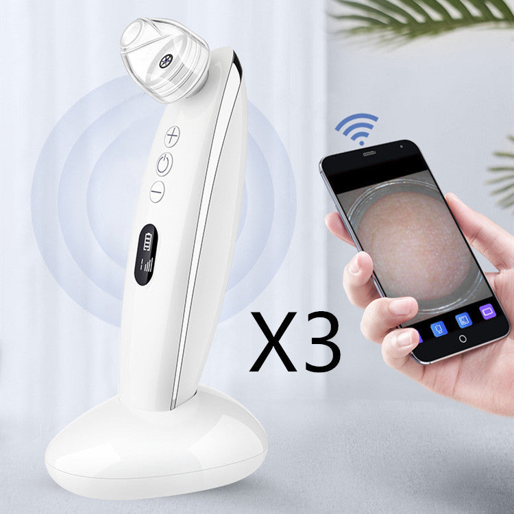 JMT-501066 Electric Blackhead Suction Device with 4 Suction Heads for Pore Cleansing and Acne Removal