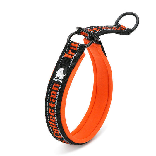 JMT-501322 Adjustable Reflective Dog Collar in Multiple Colors with Soft Nylon and Neoprene Material