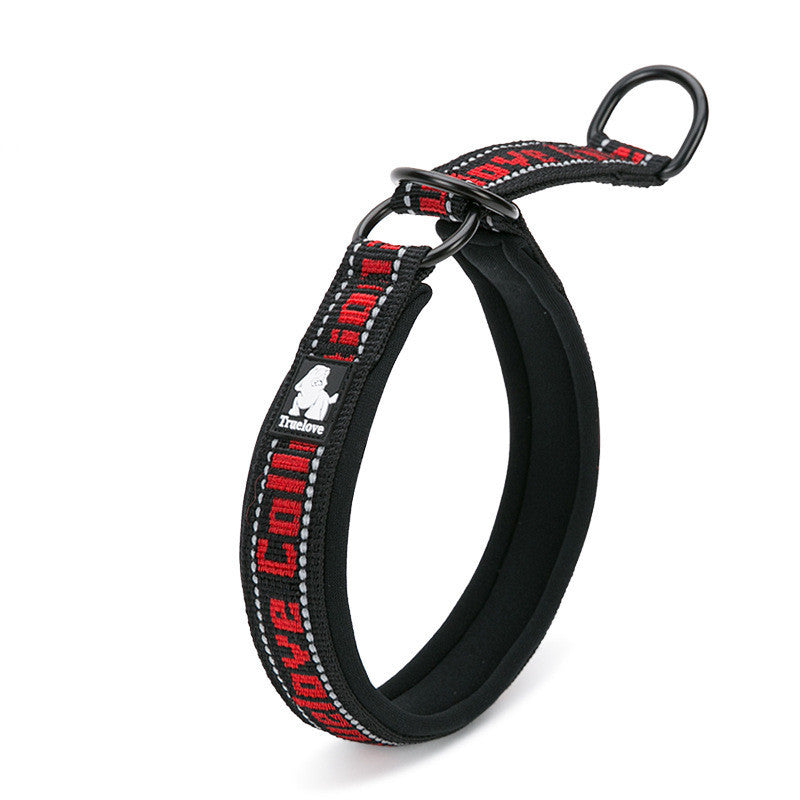JMT-501322 Adjustable Reflective Dog Collar in Multiple Colors with Soft Nylon and Neoprene Material