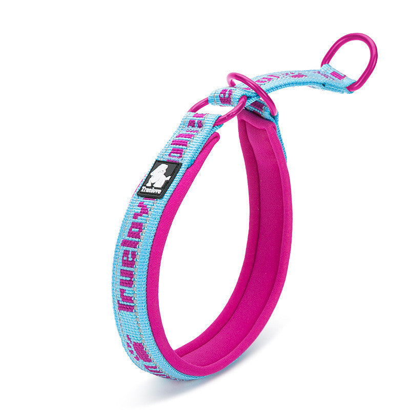 JMT-501322 Adjustable Reflective Dog Collar in Multiple Colors with Soft Nylon and Neoprene Material