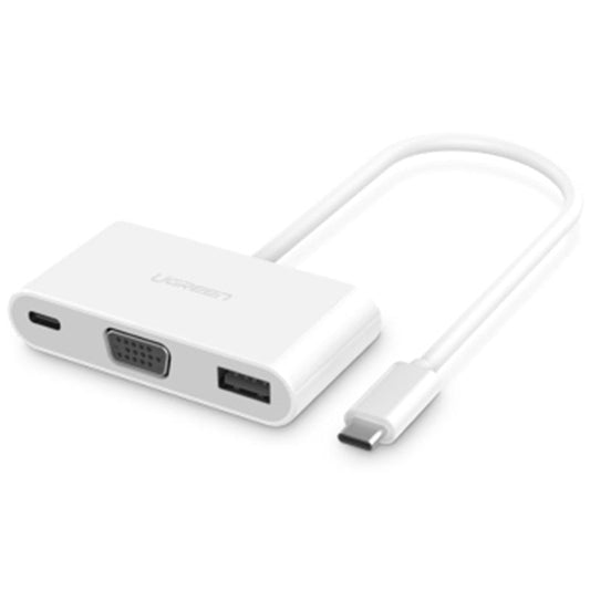 JMT-502154 Type-C to VGA USB Splitter Hub with Charging Support, Compatible with MacBook and Microsoft Lumia 950XL