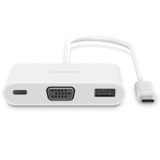 JMT-502154 Type-C to VGA USB Splitter Hub with Charging Support, Compatible with MacBook and Microsoft Lumia 950XL