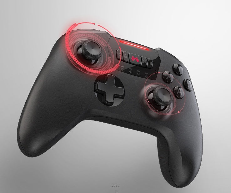 JMT-502282 Wireless USB Gamepad for Computers, TVs, and Game Consoles – Vibration Function, ABS Material, White and Black Color Options