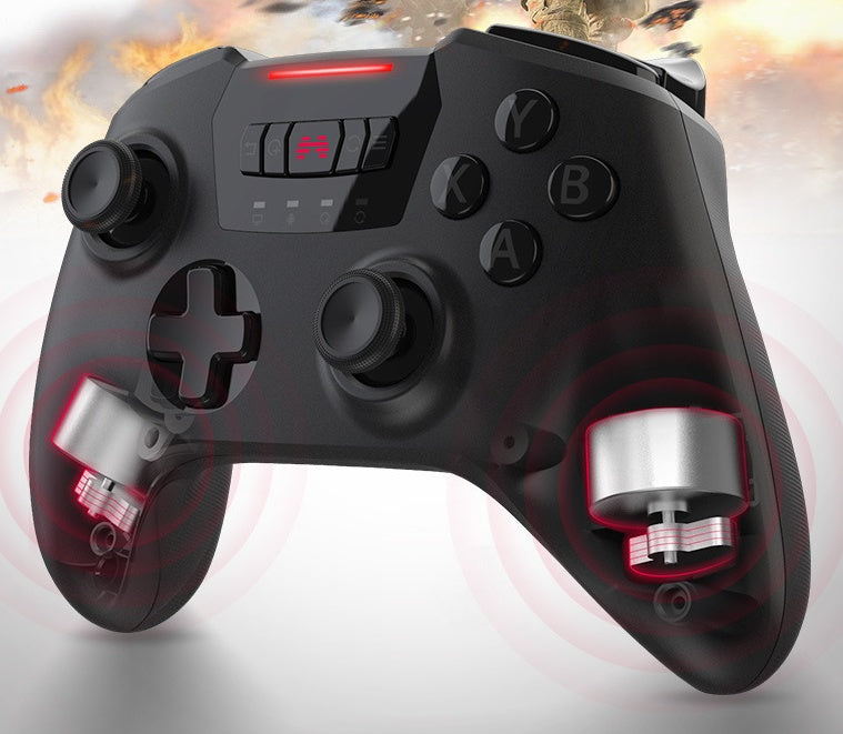 JMT-502282 Wireless USB Gamepad for Computers, TVs, and Game Consoles – Vibration Function, ABS Material, White and Black Color Options