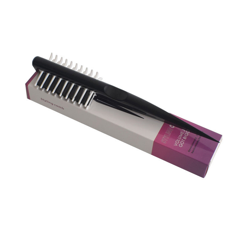 JMT-502346 Multifunctional Hair Shark Styling Comb and Dryer in Black and White