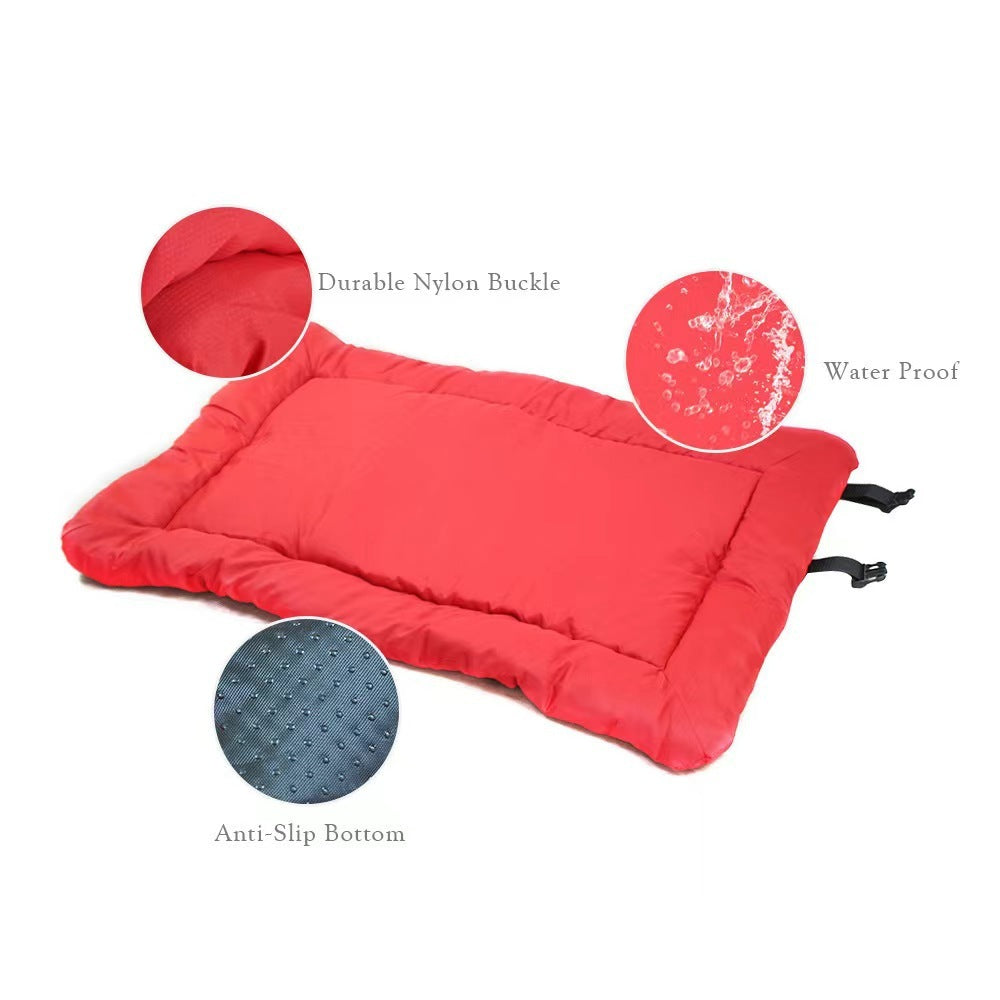 JMT-502794 Portable Waterproof Dog & Cat Bed - Foldable Travel Pet Mat with Non-Slip Base, Easy to Clean and Ideal for Outdoor Use
