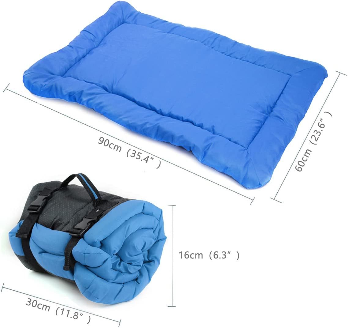 JMT-502794 Portable Waterproof Dog & Cat Bed - Foldable Travel Pet Mat with Non-Slip Base, Easy to Clean and Ideal for Outdoor Use