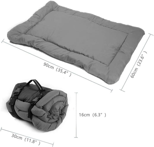 JMT-502794 Portable Waterproof Dog & Cat Bed - Foldable Travel Pet Mat with Non-Slip Base, Easy to Clean and Ideal for Outdoor Use