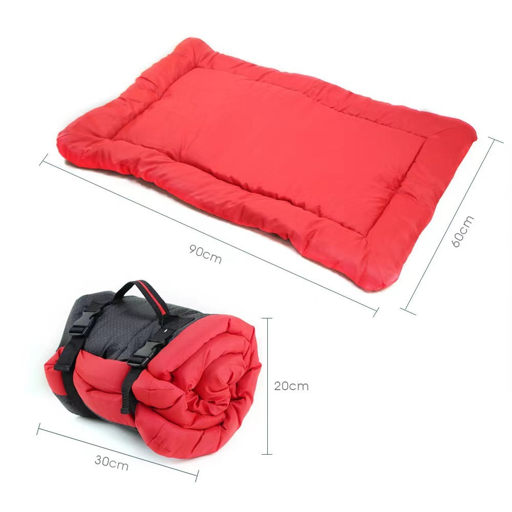 JMT-502794 Portable Waterproof Dog & Cat Bed - Foldable Travel Pet Mat with Non-Slip Base, Easy to Clean and Ideal for Outdoor Use