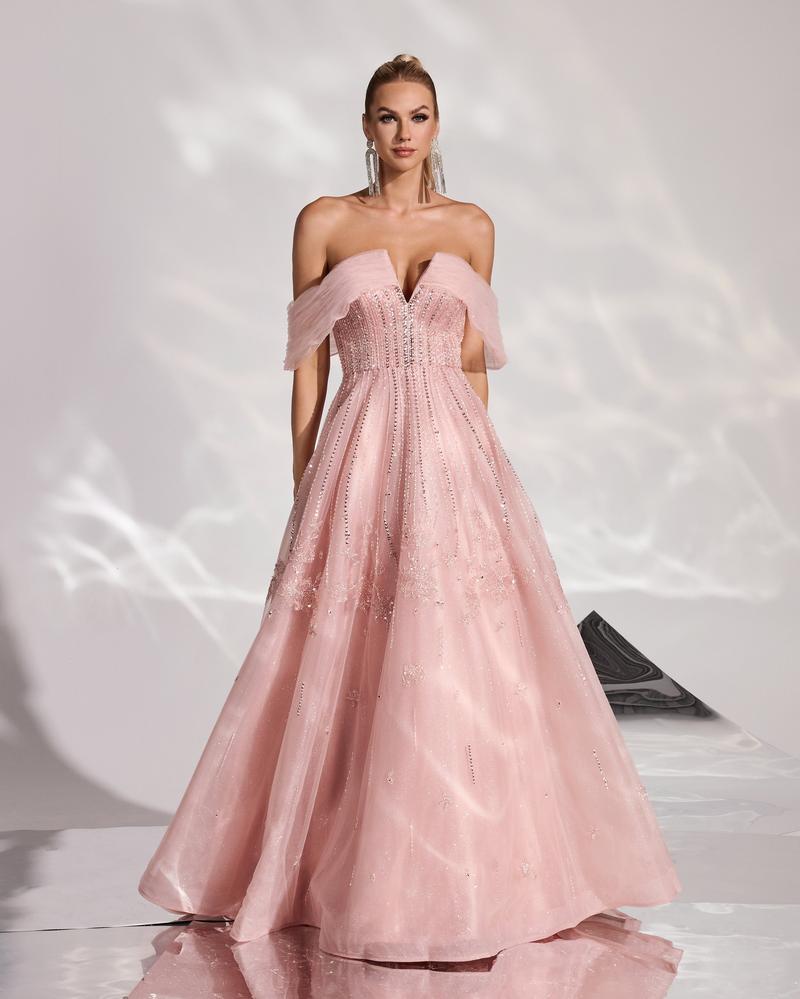 JMT-503050 Elegant Pink Evening Gown for Women - Stylish & Sophisticated Design