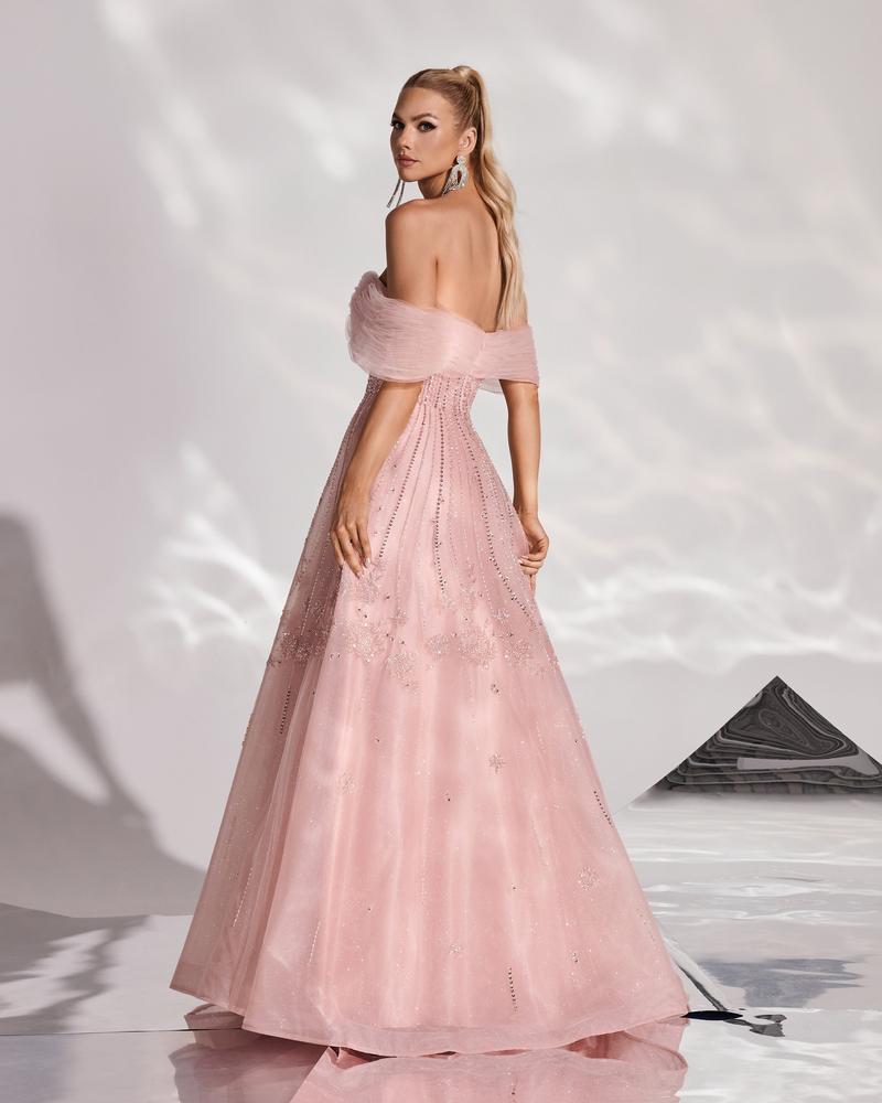 JMT-503050 Elegant Pink Evening Gown for Women - Stylish & Sophisticated Design