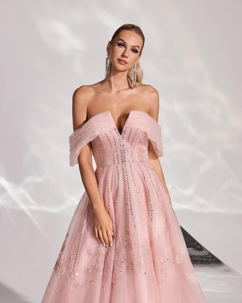 JMT-503050 Elegant Pink Evening Gown for Women - Stylish & Sophisticated Design
