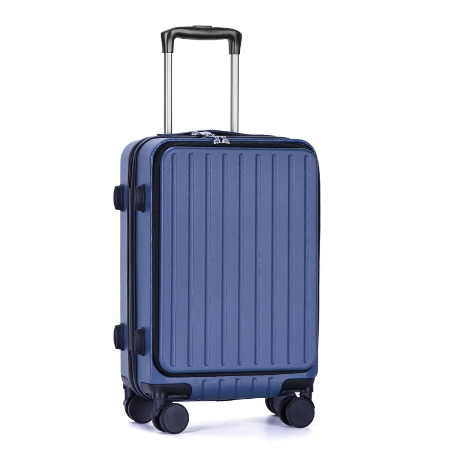 JMT-503690 ABS Hard Shell Carry-On Suitcase Set - 20'', 24'', 28'' Front Open Luggage Bags