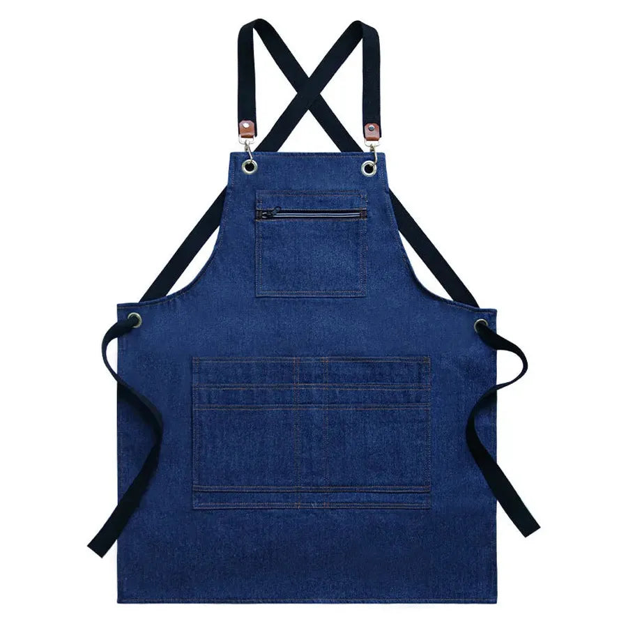 JMT-504010 Floral Canvas Apron for Outdoor, Gardening, and Barista Use