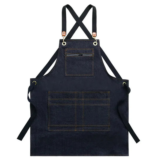 JMT-504010 Floral Canvas Apron for Outdoor, Gardening, and Barista Use