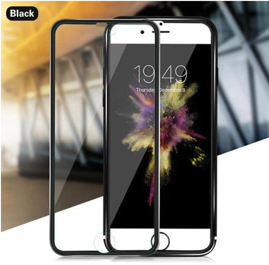 JMT-504138 3D Aluminum Alloy Tempered Glass Full Screen Protector for iPhone Models