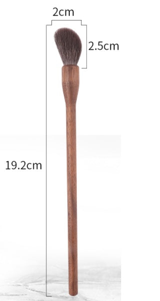 JMT-504394 Natural Wool Eyeshadow Brush Set - 5 Walnut Makeup Brushes for Delicate Eye Makeup
