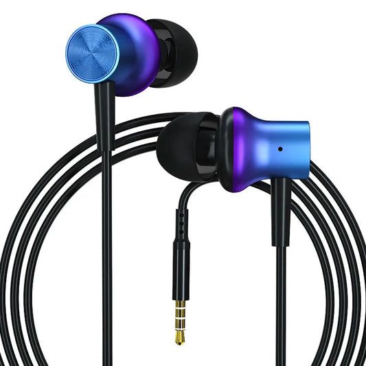 JMT-504778 Metal Wired 3.5mm In-Ear Earbuds for Mobile Phones and Devices