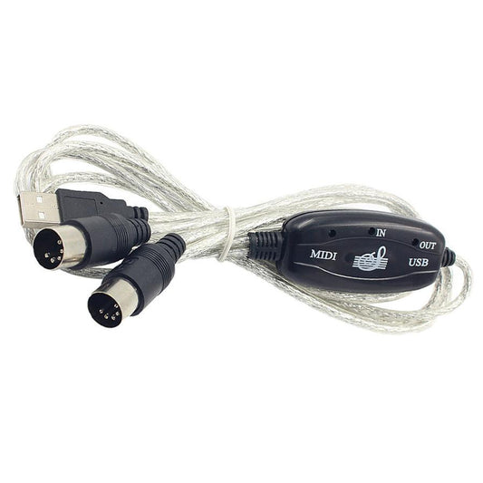 JMT-504906 USB to MIDI Keyboard Adapter Cable for Computer Music Editing - 2m Length