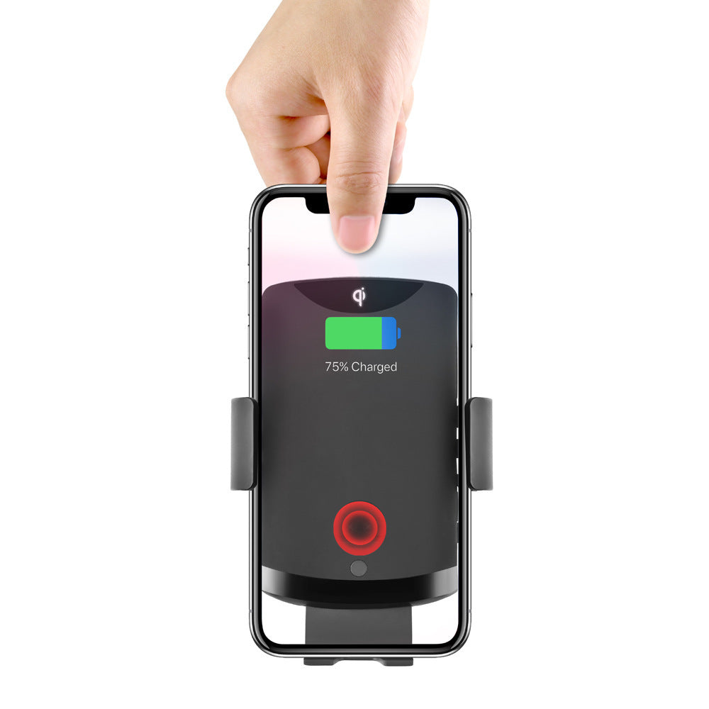 JMT-504970 Automatic Wireless Car Charger with Type-C Interface and Instruction Function