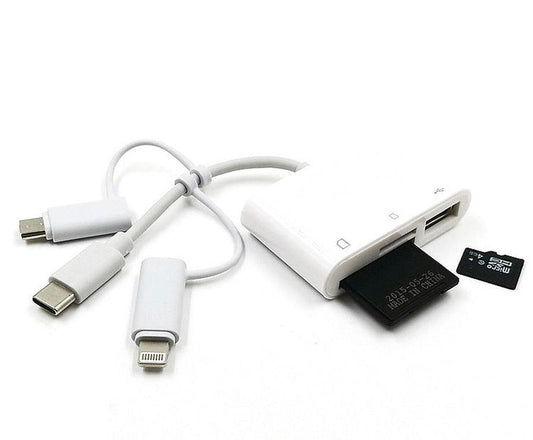 JMT-505290 3-in-1 USB 2.0 Card Reader for SD and T-Flash Cards