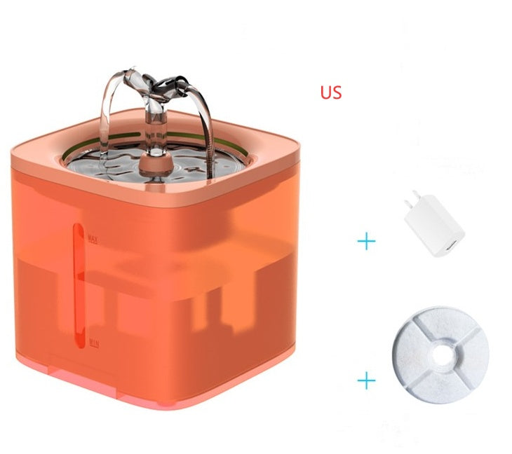 JMT-505290 Automatic Pet Drinking Fountain for Cats and Dogs - 2L Capacity, USB Powered, Multiple Color Options