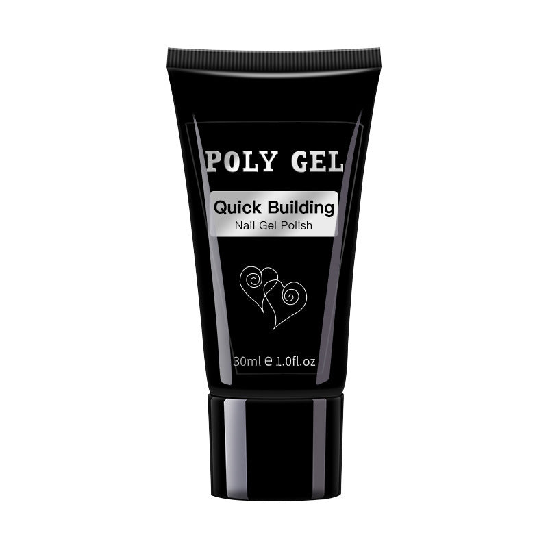 JMT-505418 Milky and Pink Polygel Nail Kit with Fast Crystal Extension Glue - 30ml, Lasts 45 Days