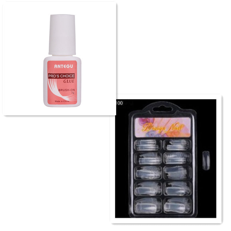 JMT-505418 Milky and Pink Polygel Nail Kit with Fast Crystal Extension Glue - 30ml, Lasts 45 Days