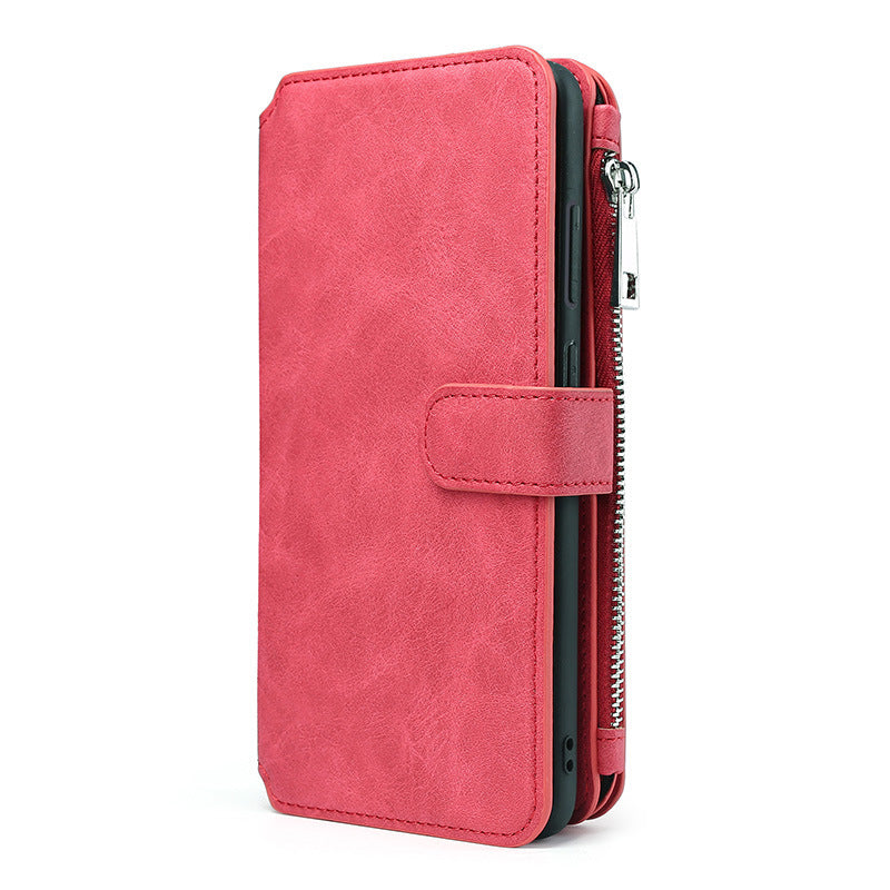 JMT-505802 Multi-Function Leather Phone Wallet Case for Samsung Models