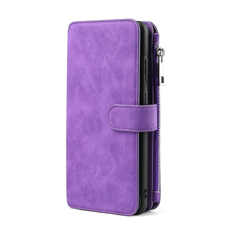 JMT-505802 Multi-Function Leather Phone Wallet Case for Samsung Models
