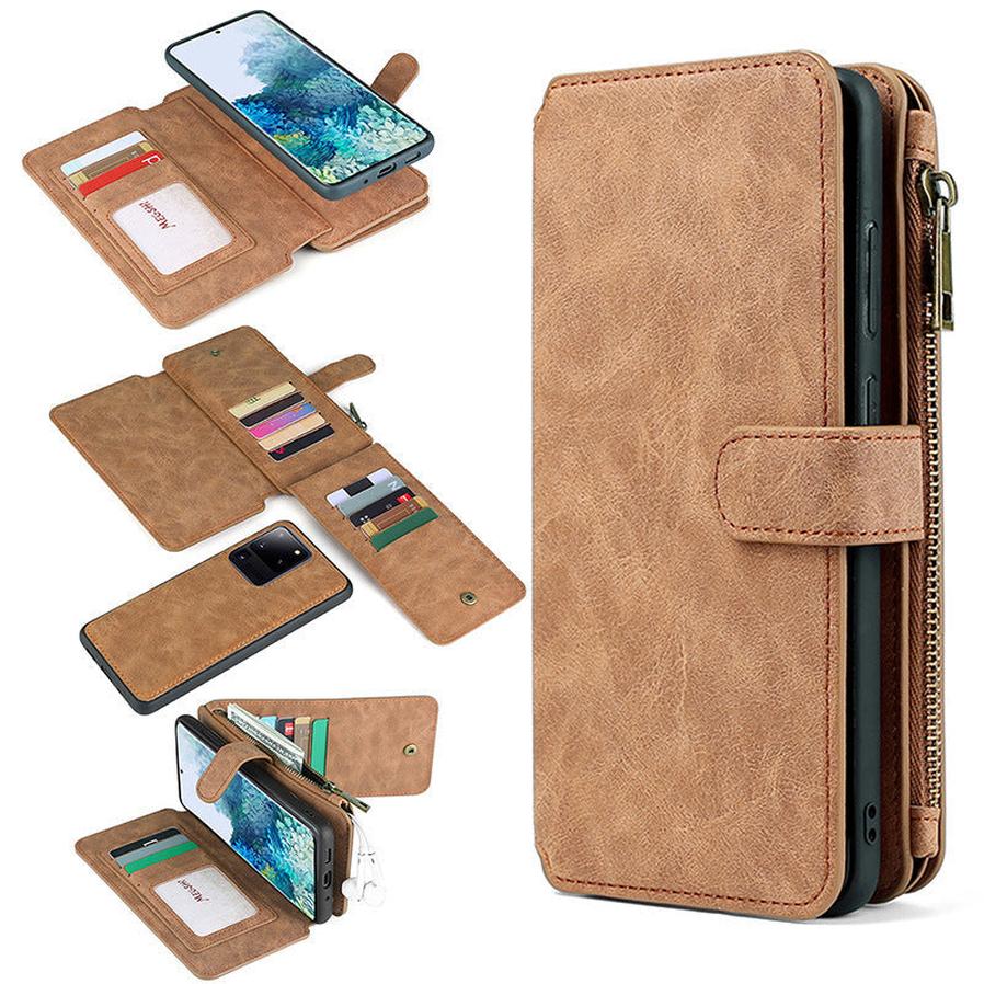 JMT-505802 Multi-Function Leather Phone Wallet Case for Samsung Models
