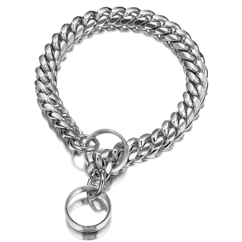 JMT-505930 Titanium Steel 14mm Dog Chain - Scalable, Polished Finish in Gold and Silver خيارات