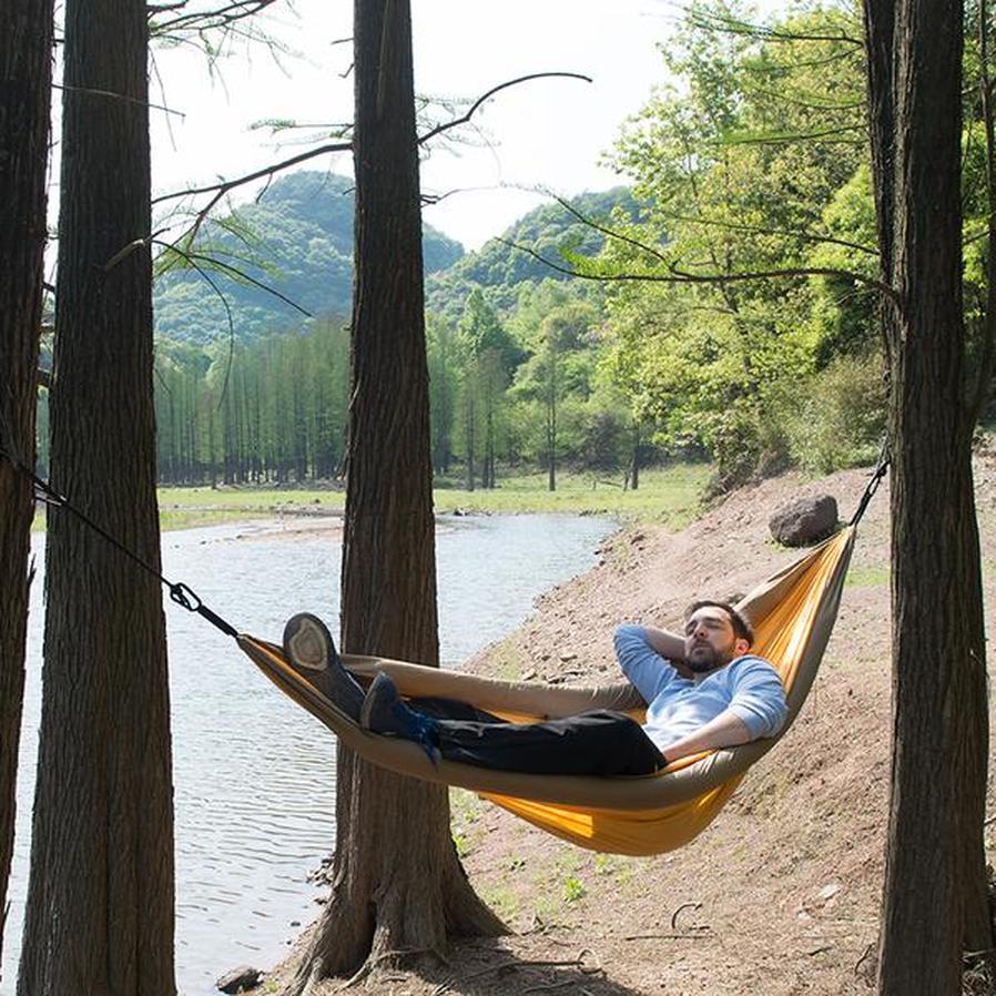 JMT-506314 Double Camping Hammock with Anti-Rollover Design for Enhanced Stability