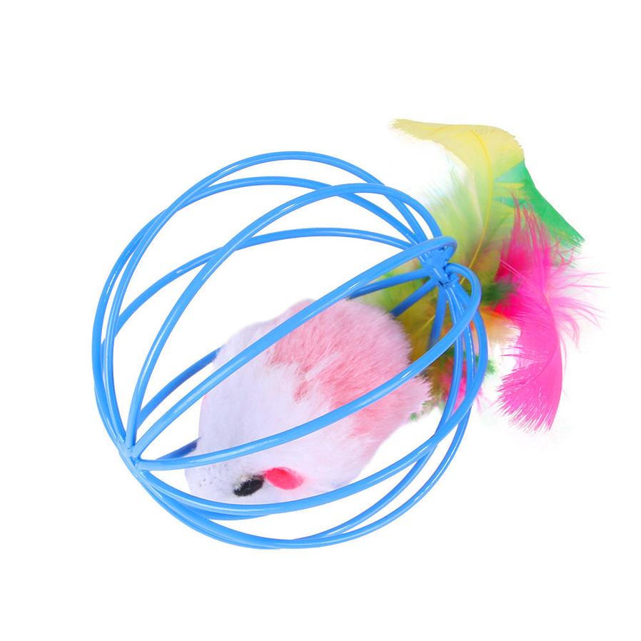 JMT-506570 Plush Cat Toy Set with Interactive Sticks and Mice for Engaging Playtime