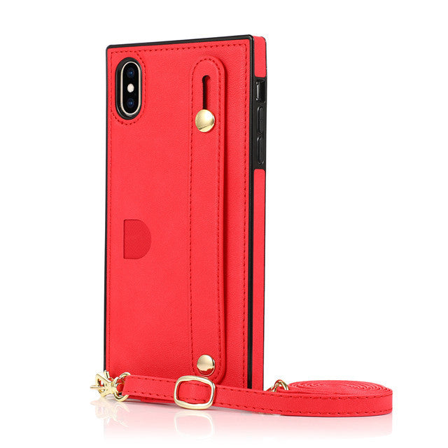 JMT-506954 Leather Phone Case with Card Holder and Anti-Scratch Durable Back Cover