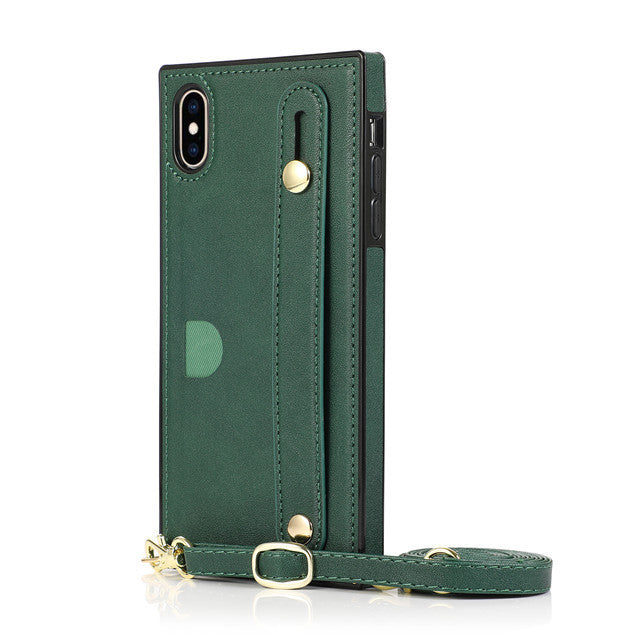 JMT-506954 Leather Phone Case with Card Holder and Anti-Scratch Durable Back Cover