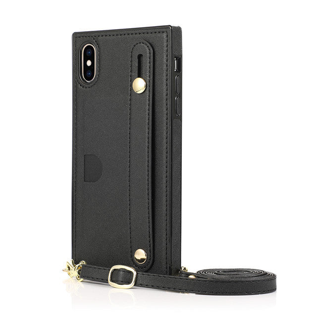 JMT-506954 Leather Phone Case with Card Holder and Anti-Scratch Durable Back Cover