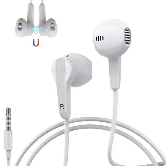 JMT-507082 Wired Stereo Earbuds with Microphone and Volume Control for 3.5mm Devices