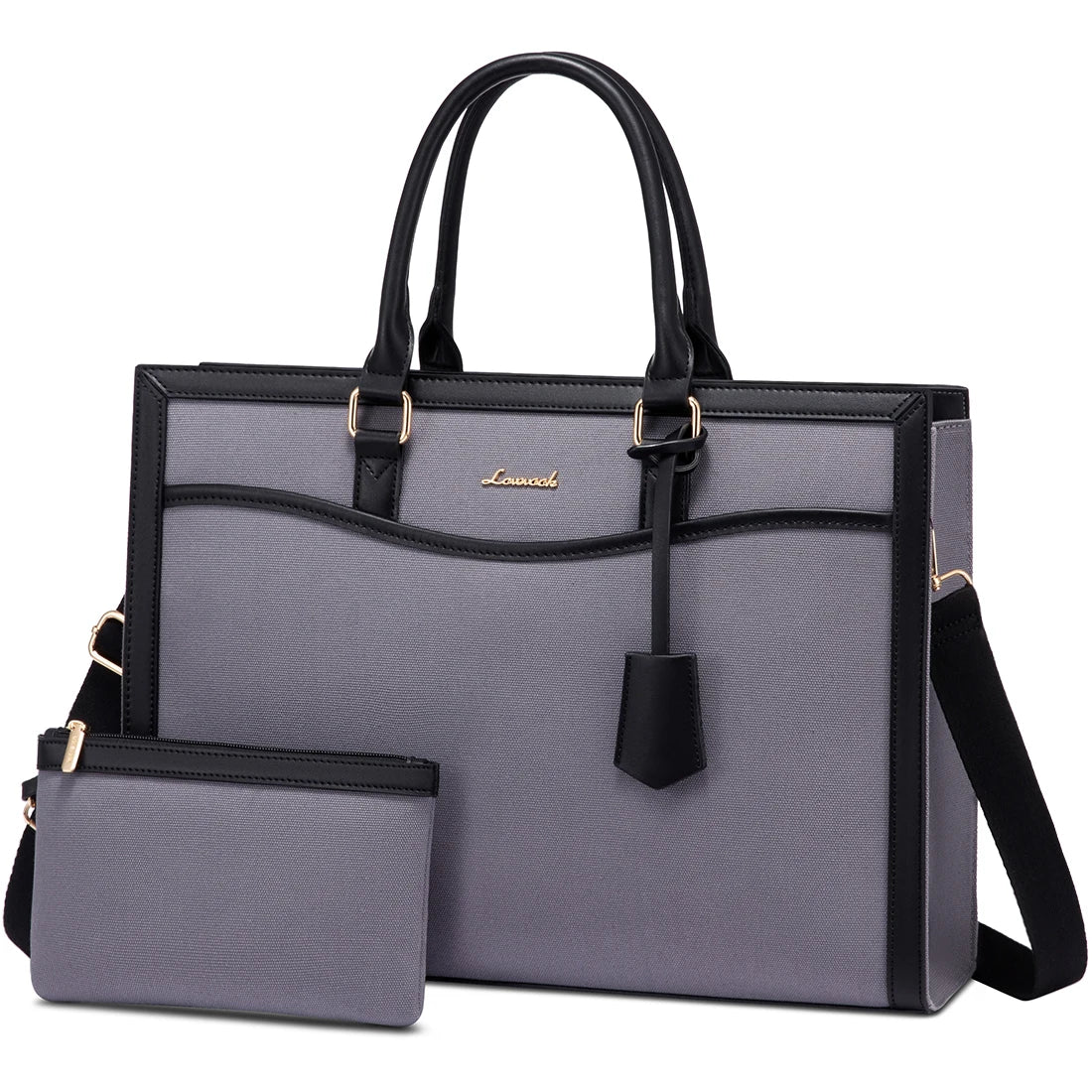 JMT-507146 Stylish Laptop Handbag for Women - Leather Tote with Dedicated Laptop Compartment