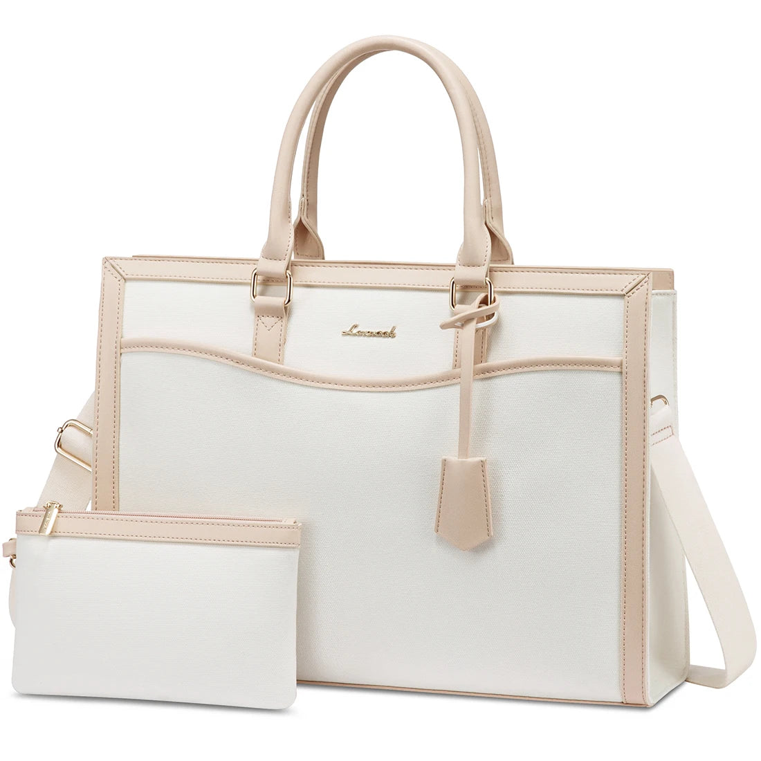 JMT-507146 Stylish Laptop Handbag for Women - Leather Tote with Dedicated Laptop Compartment