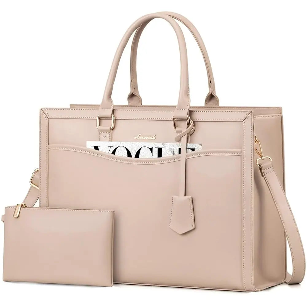 JMT-507146 Stylish Laptop Handbag for Women - Leather Tote with Dedicated Laptop Compartment