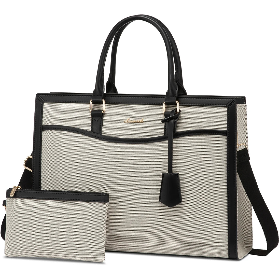 JMT-507146 Stylish Laptop Handbag for Women - Leather Tote with Dedicated Laptop Compartment