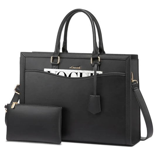 JMT-507146 Stylish Laptop Handbag for Women - Leather Tote with Dedicated Laptop Compartment