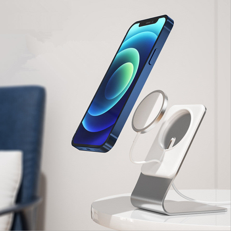 JMT-507274 Aluminum Alloy Magnetic Desktop Wireless Charger for Apple Magsafe Compatible Devices