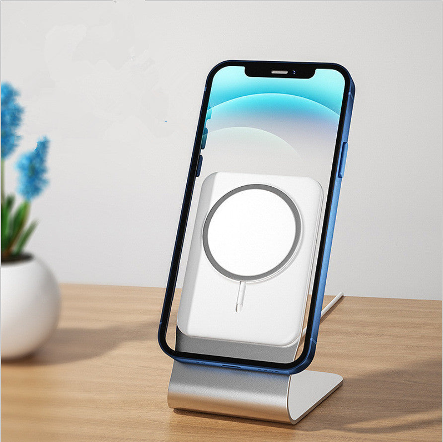 JMT-507274 Aluminum Alloy Magnetic Desktop Wireless Charger for Apple Magsafe Compatible Devices
