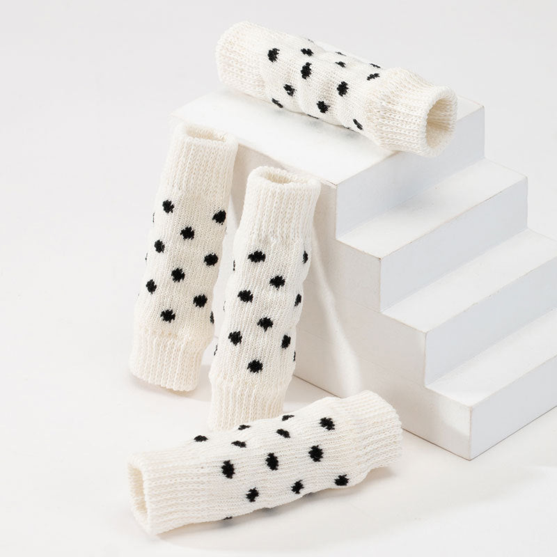 JMT-507402 Winter Warm Pet Dog Socks - 4-Piece Set for Small Dogs, Puppy Leg Protection and Comfort