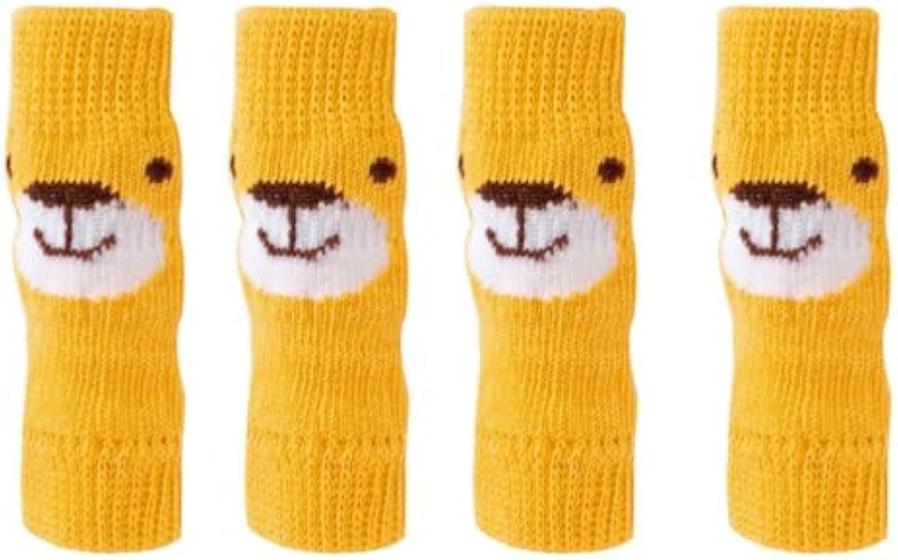 JMT-507402 Winter Warm Pet Dog Socks - 4-Piece Set for Small Dogs, Puppy Leg Protection and Comfort