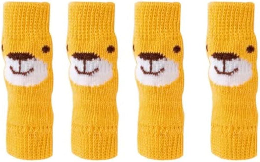 JMT-507402 Winter Warm Pet Dog Socks - 4-Piece Set for Small Dogs, Puppy Leg Protection and Comfort