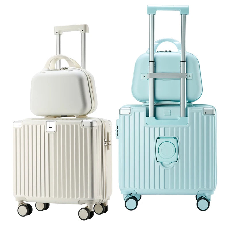JMT-507466 Custom 18-Inch ABS Trolley Luggage for Kids with Spinner Caster for Summer Travel