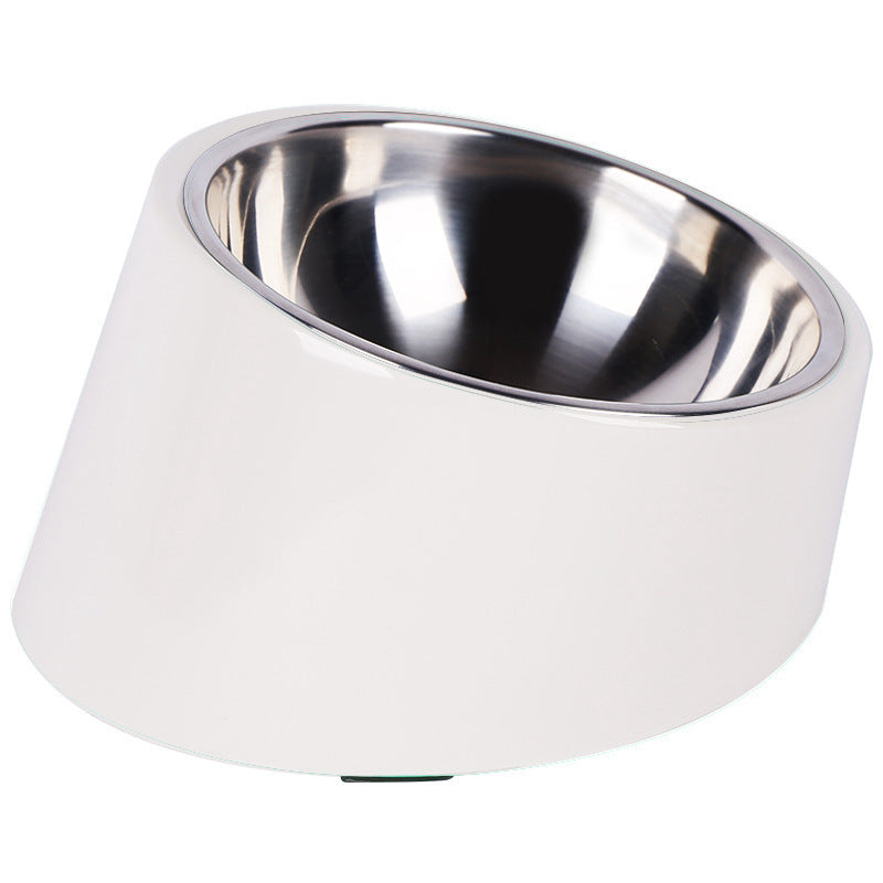 JMT-507594 Oblique Mouth Cat Food Bowl - Stylish and Functional Pet Dining Solution